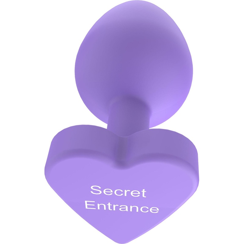 Korek analny Secret Entrance – stożkowy, z sercową podstawą, 10,5 cm - 5