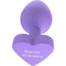 Korek analny Secret Entrance – stożkowy, z sercową podstawą, 10,5 cm - 5