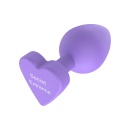 Korek analny Secret Entrance – stożkowy, z sercową podstawą, 10,5 cm - 15
