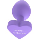 Korek analny Secret Entrance – stożkowy, z sercową podstawą, 10,5 cm - 16