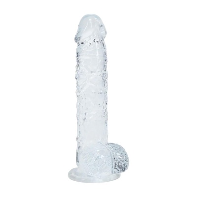 Realistic Dildo with Balls - 5" / 12,7 cm - Transparent - 1