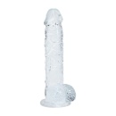 Realistic Dildo with Balls - 5" / 12,7 cm - Transparent - 1