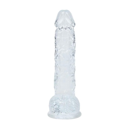 Realistic Dildo with Balls - 5" / 12,7 cm - Transparent - 3