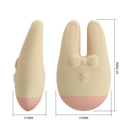 Romance Love Bunny - Kompaktowy Wibrator Króliczek z 7 Trybami Wibracji - 7