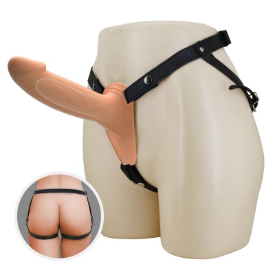 Uprząż LONDON z dildo hollow 16,8 cm - 1 2
