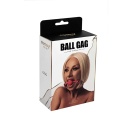 Red silicone ball gag with adjustable straps - 5