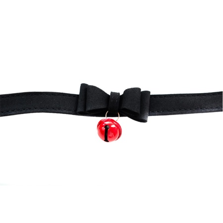 Red silicone ball gag with adjustable straps - 8