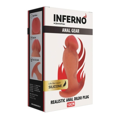 Korek analny Realistic Buttplug 10 cm – płynny silikon medyczny - 1 2