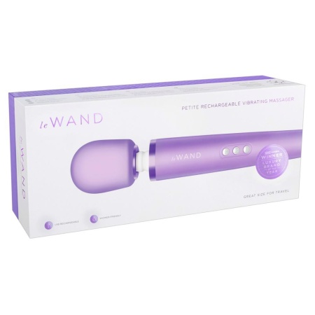 Masażer Le Wand Petite Violet – elastyczna szyjka, 10 prędkości, 6 wzorców wibracji, długość 25,4 cm - 1