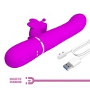 Wibrator Butterfly Clit Vibrator Pink - 7 trybów wibracji, 7 trybów stukania, 4 tryby kiwania, opakowanie 290×105×65 mm - 2