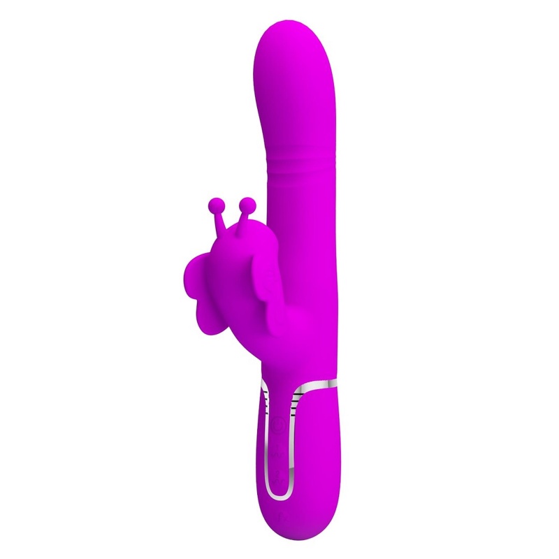 Wibrator Butterfly Clit Vibrator Pink - 7 trybów wibracji, 7 trybów stukania, 4 tryby kiwania, opakowanie 290×105×65 mm - 3