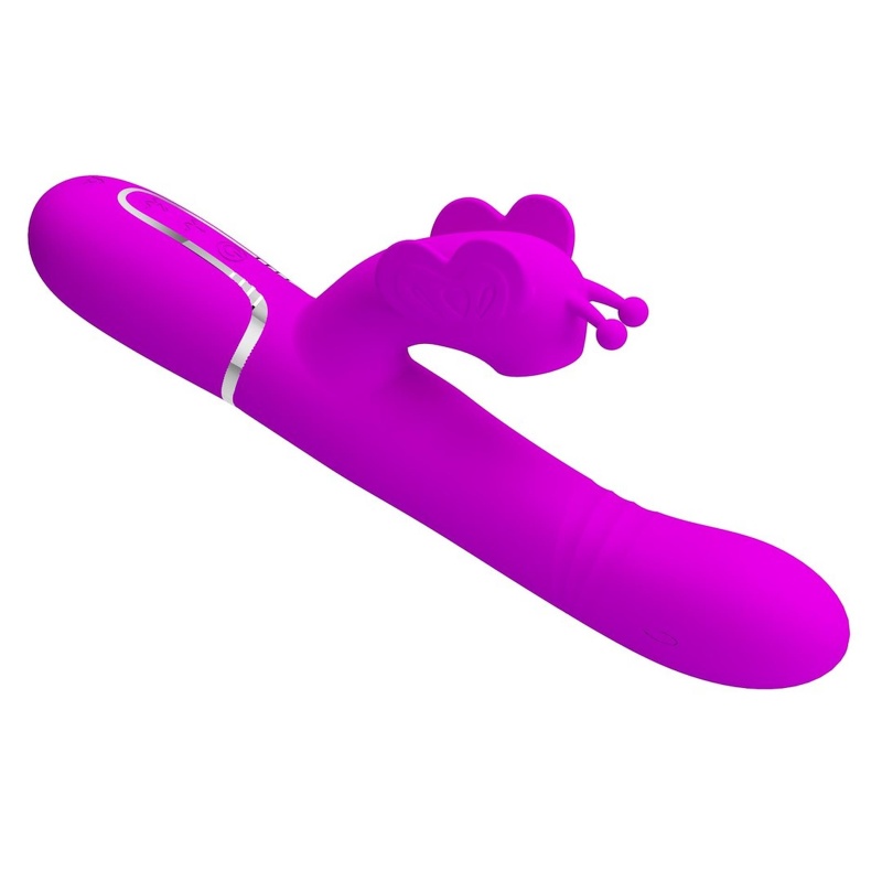 Wibrator Butterfly Clit Vibrator Pink - 7 trybów wibracji, 7 trybów stukania, 4 tryby kiwania, opakowanie 290×105×65 mm - 6