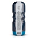 Anus Masturbator White - manualny masturbator z wejściem analnym i żebrowanym wnętrzem, 17 cm - 8