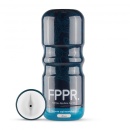 Anus Masturbator White - manualny masturbator z wejściem analnym i żebrowanym wnętrzem, 17 cm - 9