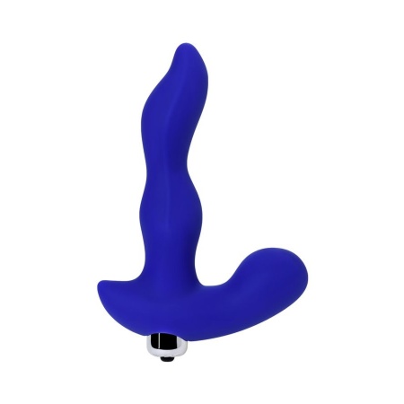 Masażer prostaty Stroman Blue - elastyczny silikon, anatomiczny kształt, wibracje, kompaktowe wymiary - 3