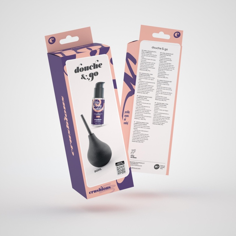 Irygator analny Douche & Go 90 ml z lubrykantem analnym 50 ml - 6