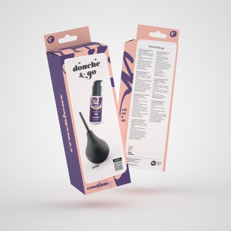 Irygator analny Douche & Go 90 ml z lubrykantem analnym 50 ml - 6