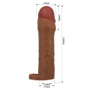 Nakładka na penisa Hani z teksturą, 18 cm - 2