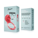 Stymulator łechtaczki Teazers Wearable Clitoral Stimulator Harness Red - regulowana uprząż z pilotem, 9 trybów, 137 g - 2