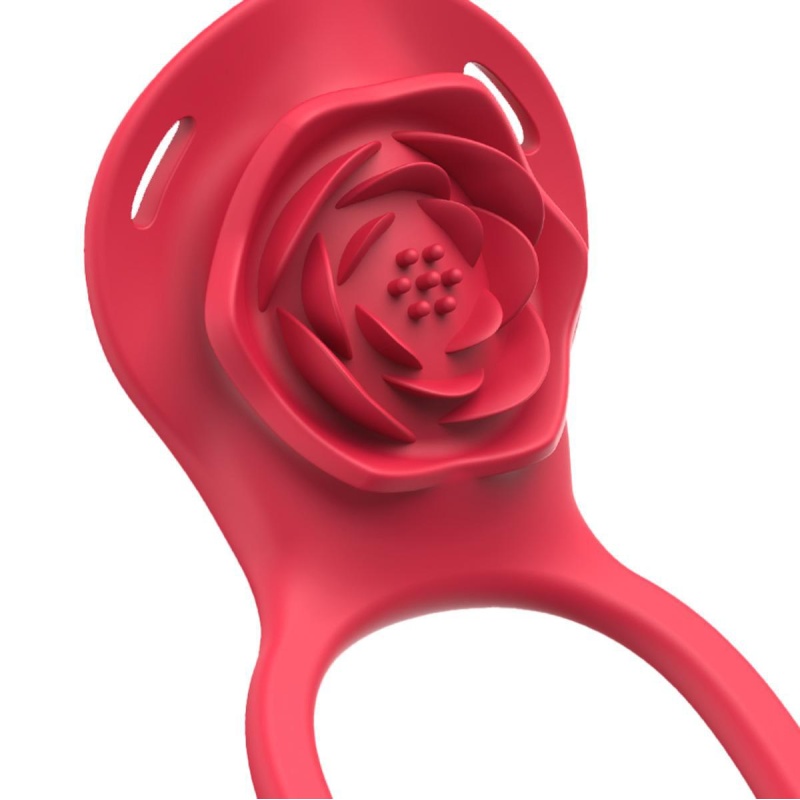 Stymulator łechtaczki Teazers Wearable Clitoral Stimulator Harness Red - regulowana uprząż z pilotem, 9 trybów, 137 g - 6