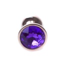 Biżuteria analna MyLove Toys Jewellery Red Gold PLUG Purple - anatomiczny korek ze stali nierdzewnej, 7 cm x 2,7 cm - 1