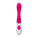 Wibrator A-TOYS Nessy ze stymulatorem łechtaczki, silikon, 20 cm, 10 prędkości wibracji - 3