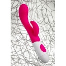 Wibrator A-TOYS Nessy ze stymulatorem łechtaczki, silikon, 20 cm, 10 prędkości wibracji - 4