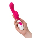 Wibrator A-TOYS Nessy ze stymulatorem łechtaczki, silikon, 20 cm, 10 prędkości wibracji - 7