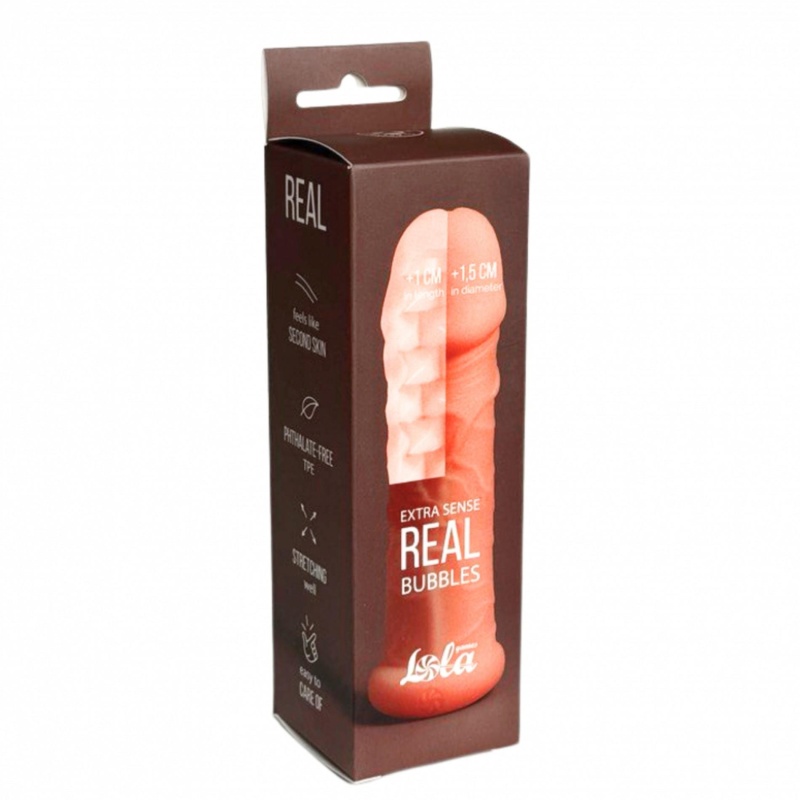Penis sleeve Real Extra Sense Bubbles - 1