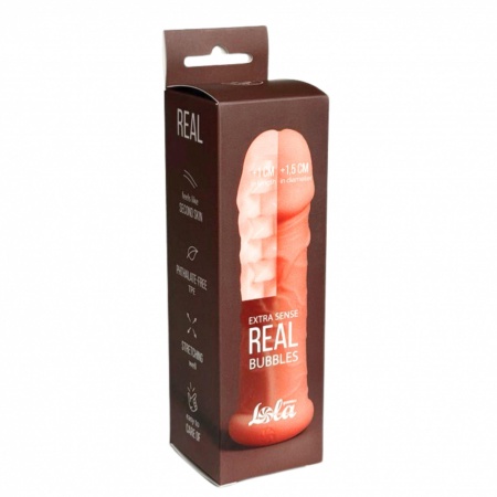 Penis sleeve Real Extra Sense Bubbles - 1