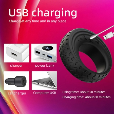 App-Controlled Vibrating Cock Ring - 15