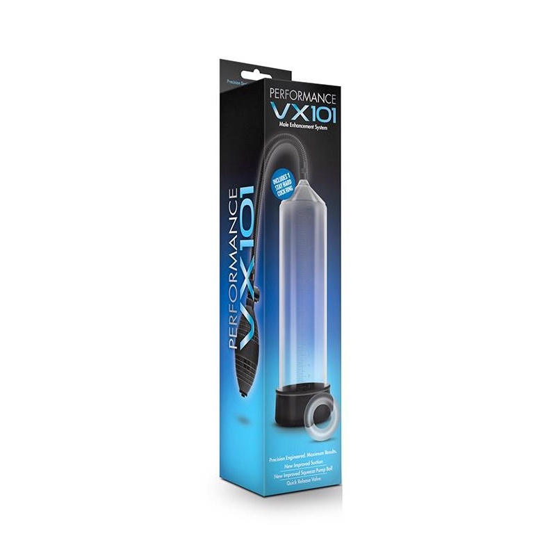 Pompa próżniowa do prącia VX101 - manualna pompka balonowa, cylinder 24,1 cm - 1