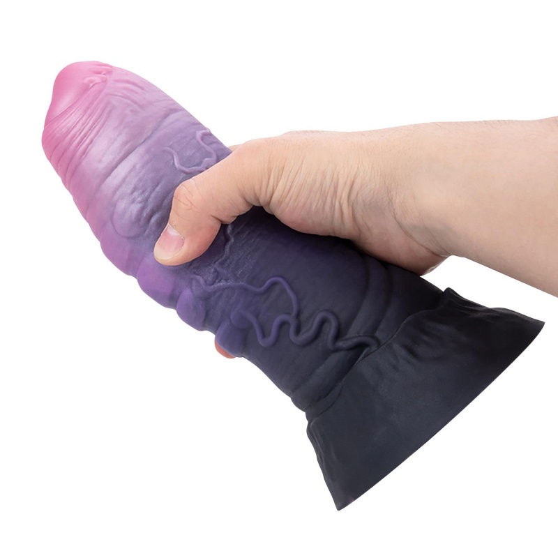 Dildo Power Monsters Dreadful Fiend marki NS Novelties o mackowatej teksturze, 24 cm - 6