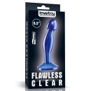 Korek analny do prostaty Flawless Clear 6,5 cala (16,5 cm) przezroczysty niebieski - 1