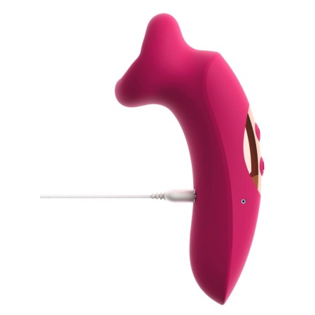 Masażer ssąco-wibracyjny Oral Fun Sucking Mouth Vibrato z silikonową końcówką, 3 tryby ssania, 10 wibracji, 14,5 cm - 5
