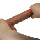 Realistyczne dildo RealDeal z zakrzywionym trzonem, 21,6 cm - 7