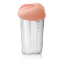 Masturbator PET Deluxe See-Thru Stroker – przezroczysty korpus, podwójne wejście, materiał TPR, długość całkowita 14,8 cm - 3