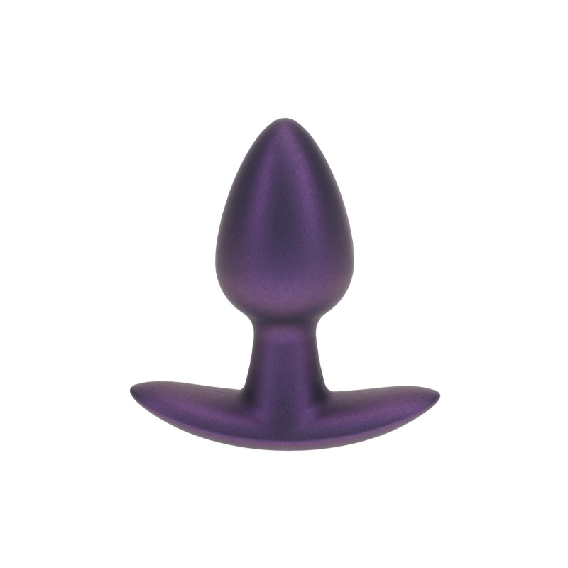 Smooth Silicone Anal Plug - Small - 2.6 / 6,5 cm - Metallic Purple - 1