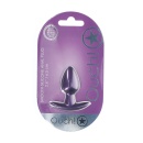 Smooth Silicone Anal Plug - Small - 2.6 / 6,5 cm - Metallic Purple - 2