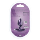 Smooth Silicone Anal Plug - Small - 2.6 / 6,5 cm - Metallic Purple - 3