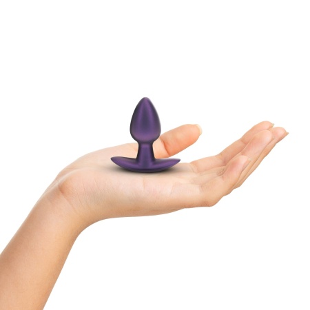 Smooth Silicone Anal Plug - Small - 2.6 / 6,5 cm - Metallic Purple - 4