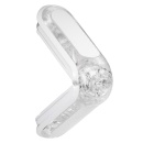 Masturbator Flip Zero Gravity White - rozkładana obudowa z zaworem podciśnieniowym, 18 cm - 4