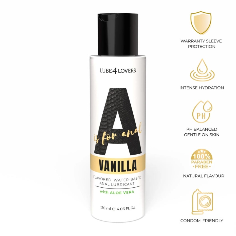 Lubrykant analny A Is for Vanilla 120 ml – nawilżający, waniliowy - 2