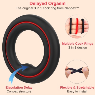 Cockring - Nappex™ Fuego - Premium Cockrings (10 Languages) - 1 2