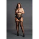 High-Waist Garterbelt Stockings - Plus Size - 5