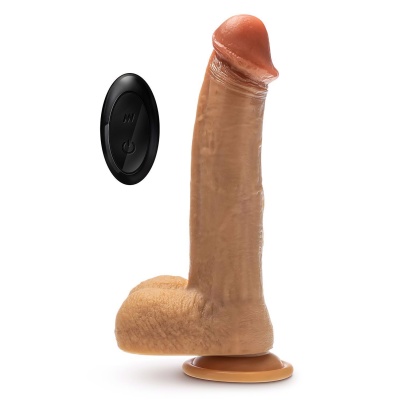 DR. SKIN SILICONE DR. PHILLIPS 8.5 INCH THRUSTING DILDO TAN - 1 2