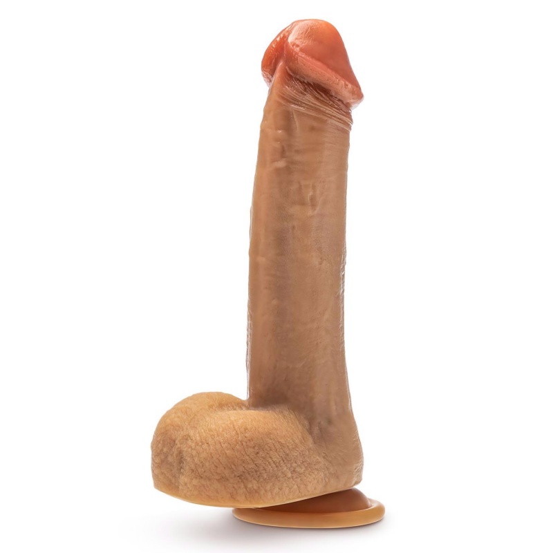 Dildo wibrujące Dr. Phillips z napędem thrusting i gyrating, silikon platynowy, 21,6 cm - 3
