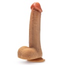 Dildo wibrujące Dr. Phillips z napędem thrusting i gyrating, silikon platynowy, 21,6 cm - 3
