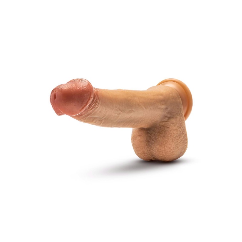 Dildo wibrujące Dr. Phillips z napędem thrusting i gyrating, silikon platynowy, 21,6 cm - 4