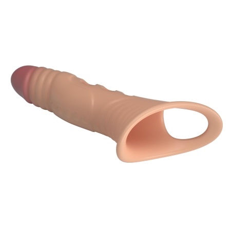 Nakładka na penisa 8.7" Vibrating Penis Sleeve z paskiem stabilizującym, 22 cm - 4